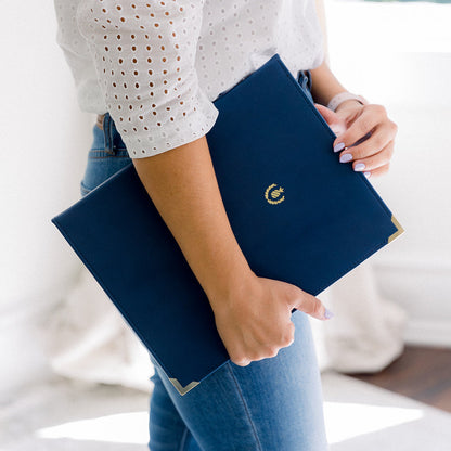 Folio, Navy Leatherette