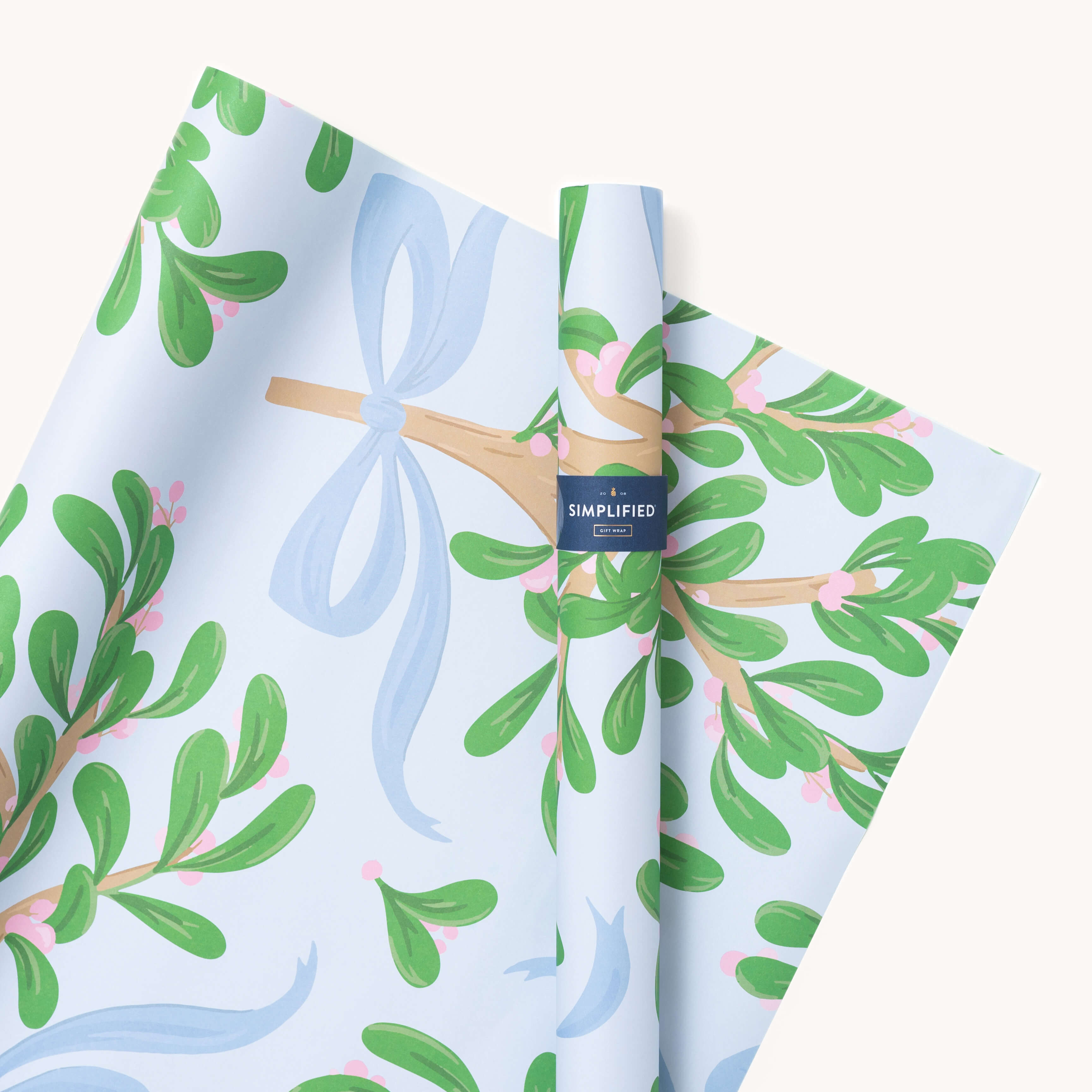 Gift Wrap Sheets, Mistletoe Bows