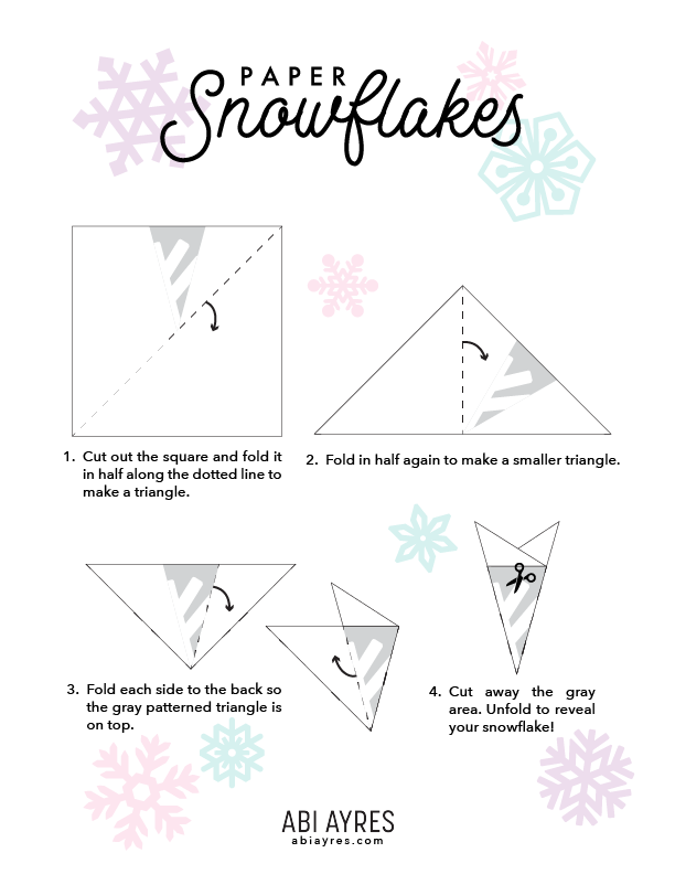 DIY Paper Snowflake Patterns