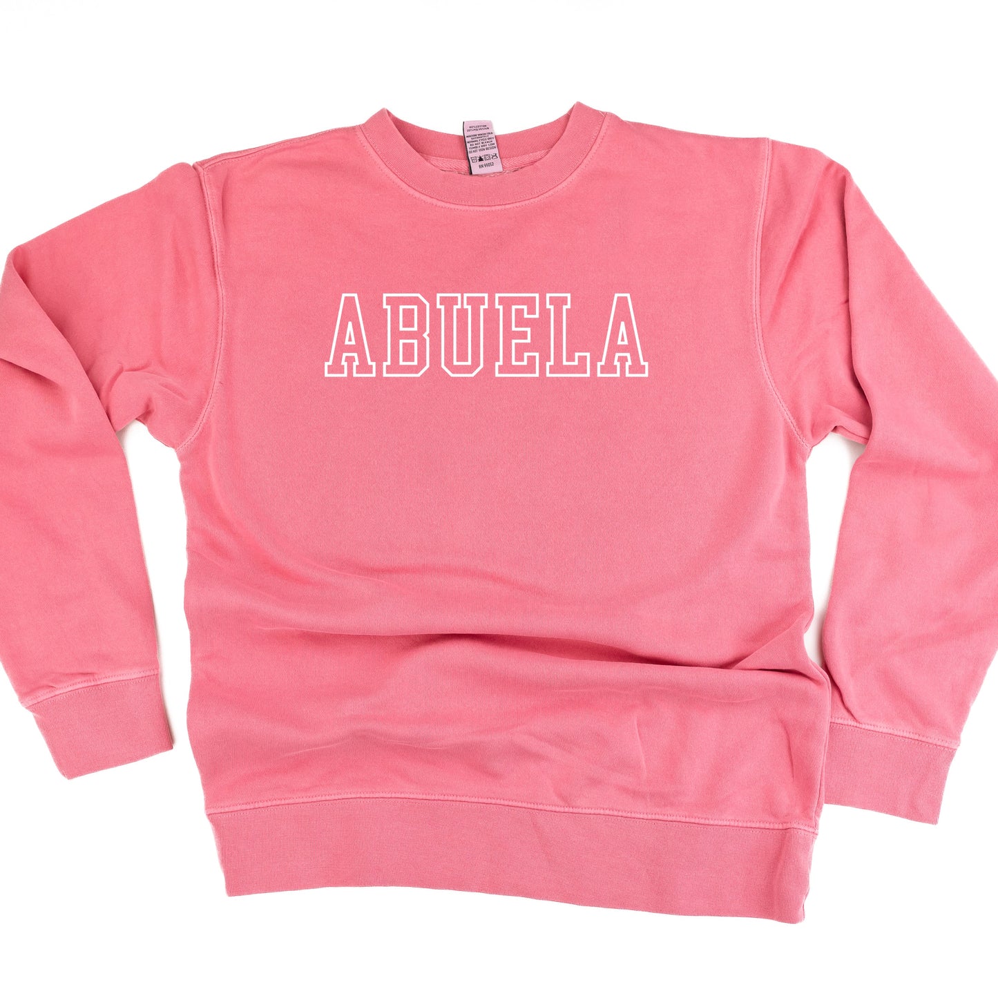 Embroidered Pigment Dye Crewneck Sweatshirt - OUTLINE NAME