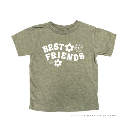 BEST FRIENDS (Flowers) - Short Sleeve Child Shirt