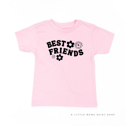 BEST FRIENDS (Flowers) - Short Sleeve Child Shirt