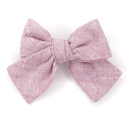 Blushing Petite Hair Bow for Girls