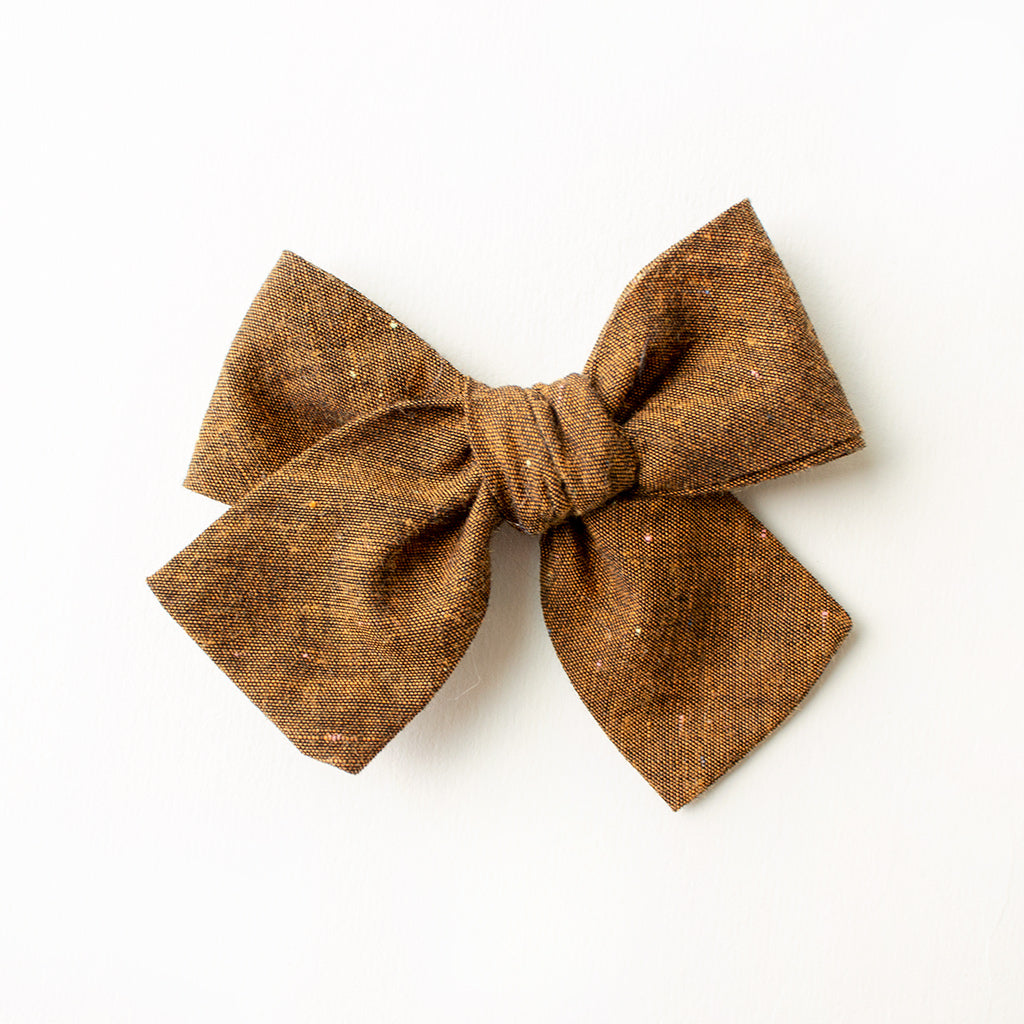 Lucky Penny Hair Bow for Girls - Small