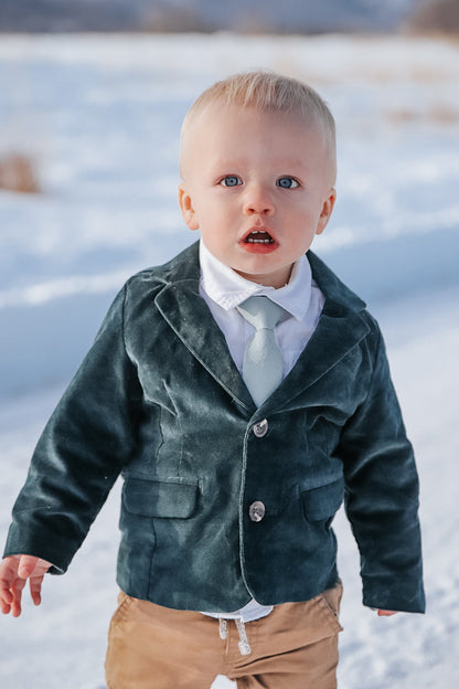 Dusty Blue Boys Tie