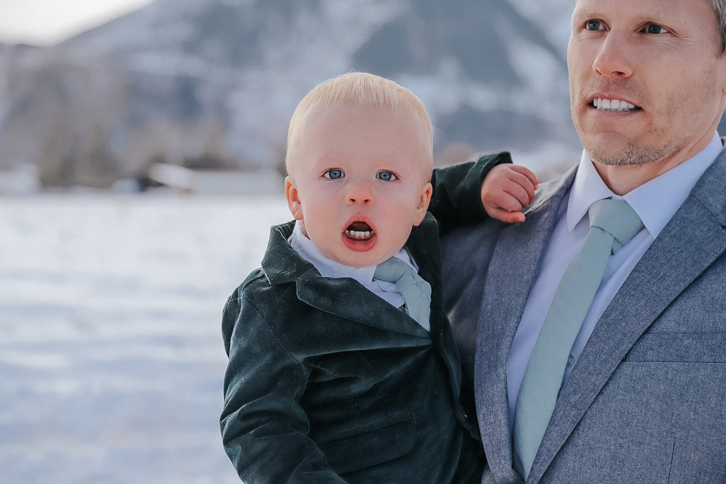 Dusty Blue Boys Tie