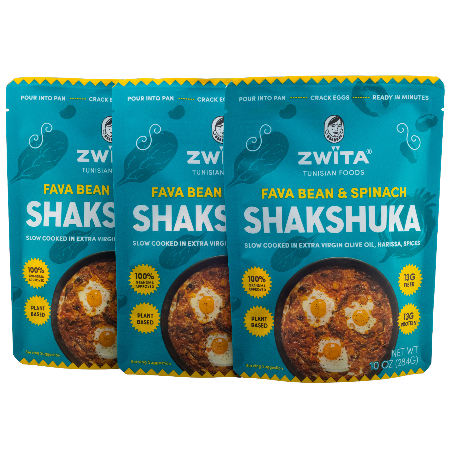 Fava Bean & Spinach Shakshuka 3-pack