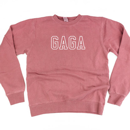 Embroidered Pigment Dye Crewneck Sweatshirt - OUTLINE NAME