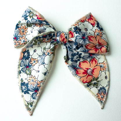 Huntsville Floral Hair Bow for Girls - Large