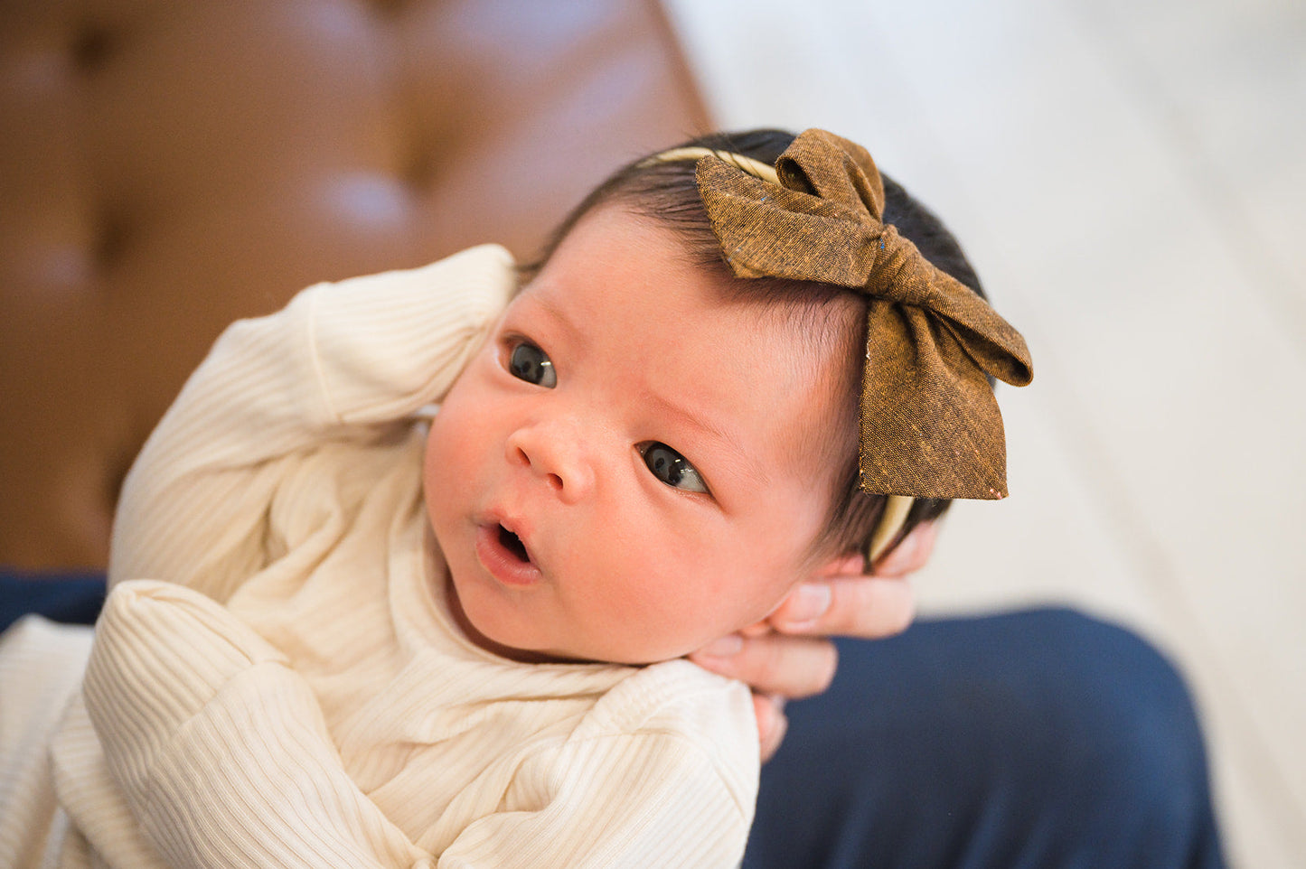 Lucky Penny Hair Bow for Girls - Small