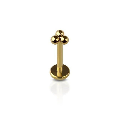 Tri-ball Flat Back Stud