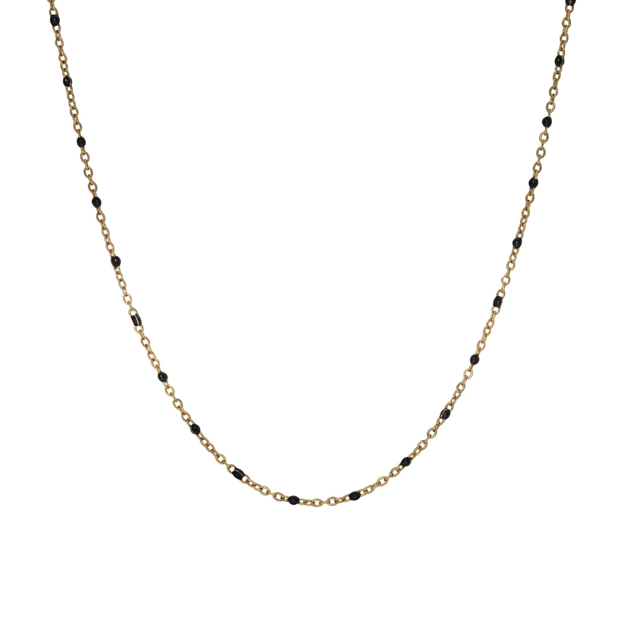 Enamel Dotted Necklace