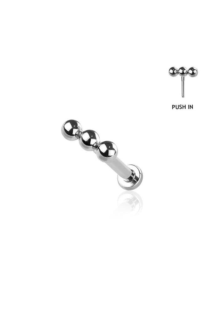 Poppy Flat Back Stud