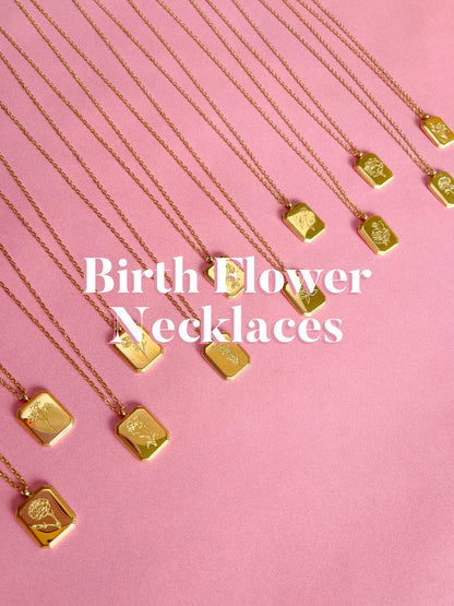 Birth Flower Necklace