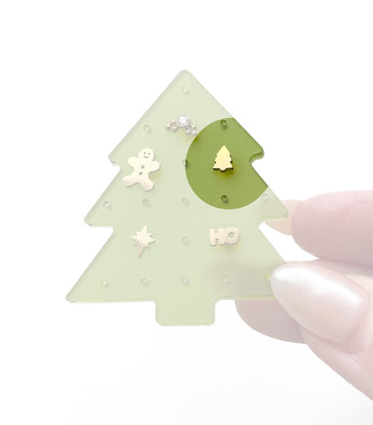 Pine Tree Flat Back Stud