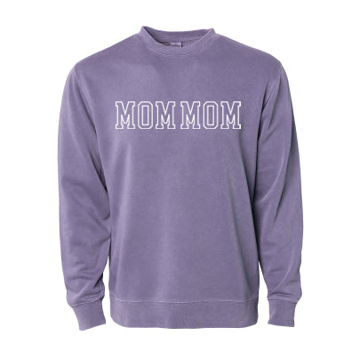 Embroidered Pigment Dye Crewneck Sweatshirt - OUTLINE NAME