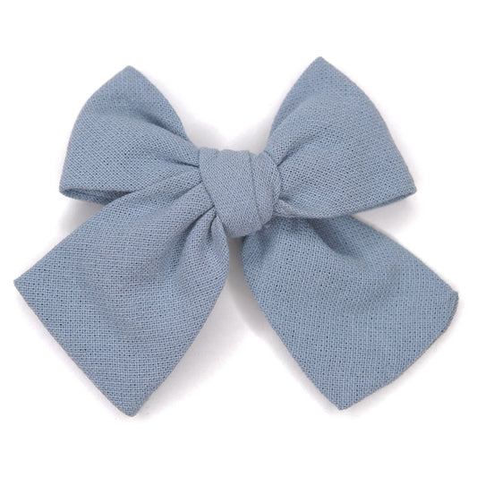 Powder Blue Petite Hair Bow for Girls