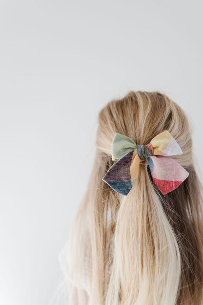 Rubik Cube Petite Hair Bow for Girls