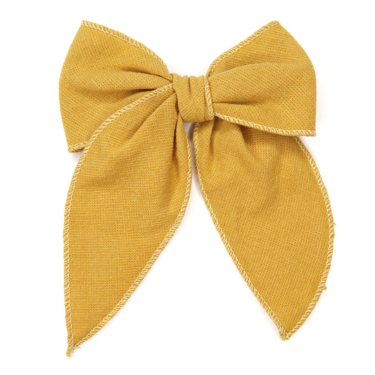 Golden - Hair Bow for Girls - Large