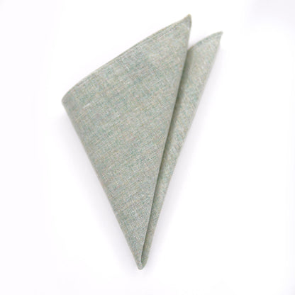 Sea Foam Green Linen Pocket Square