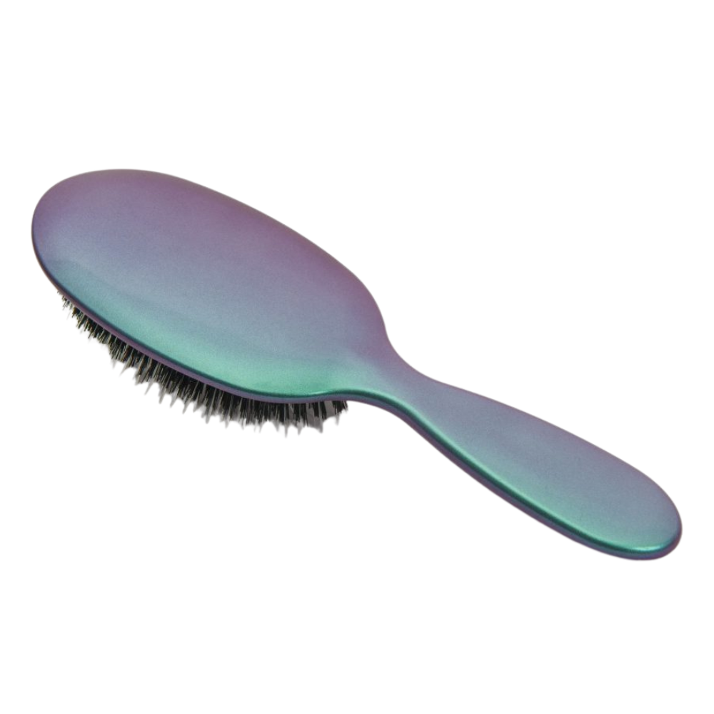 Green and Purple Shimmer Hairbrush