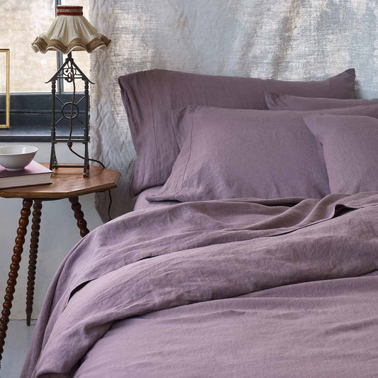 Elderberry Linen Duvet Cover