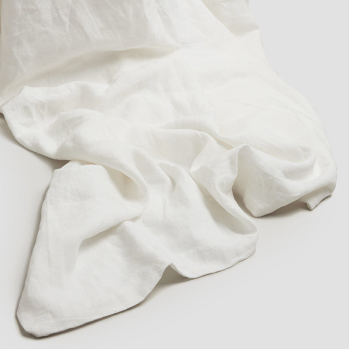 White Linen Duvet Cover