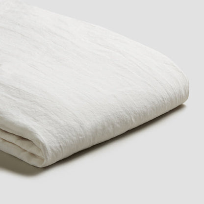 White Linen Duvet Cover